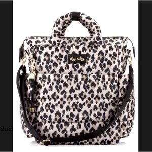 NWT Itzy Ritzy - Dream Convertible Diaper Bag - Leopard